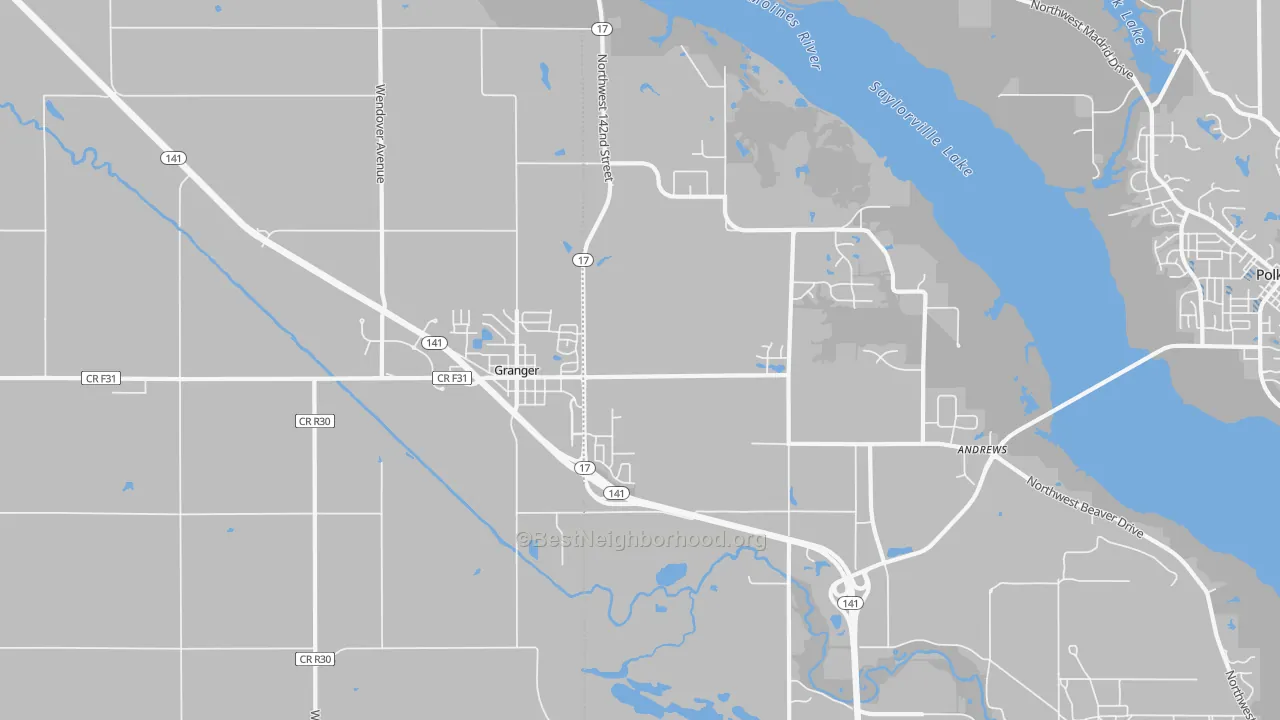 Transit Grade map of 50109, IA