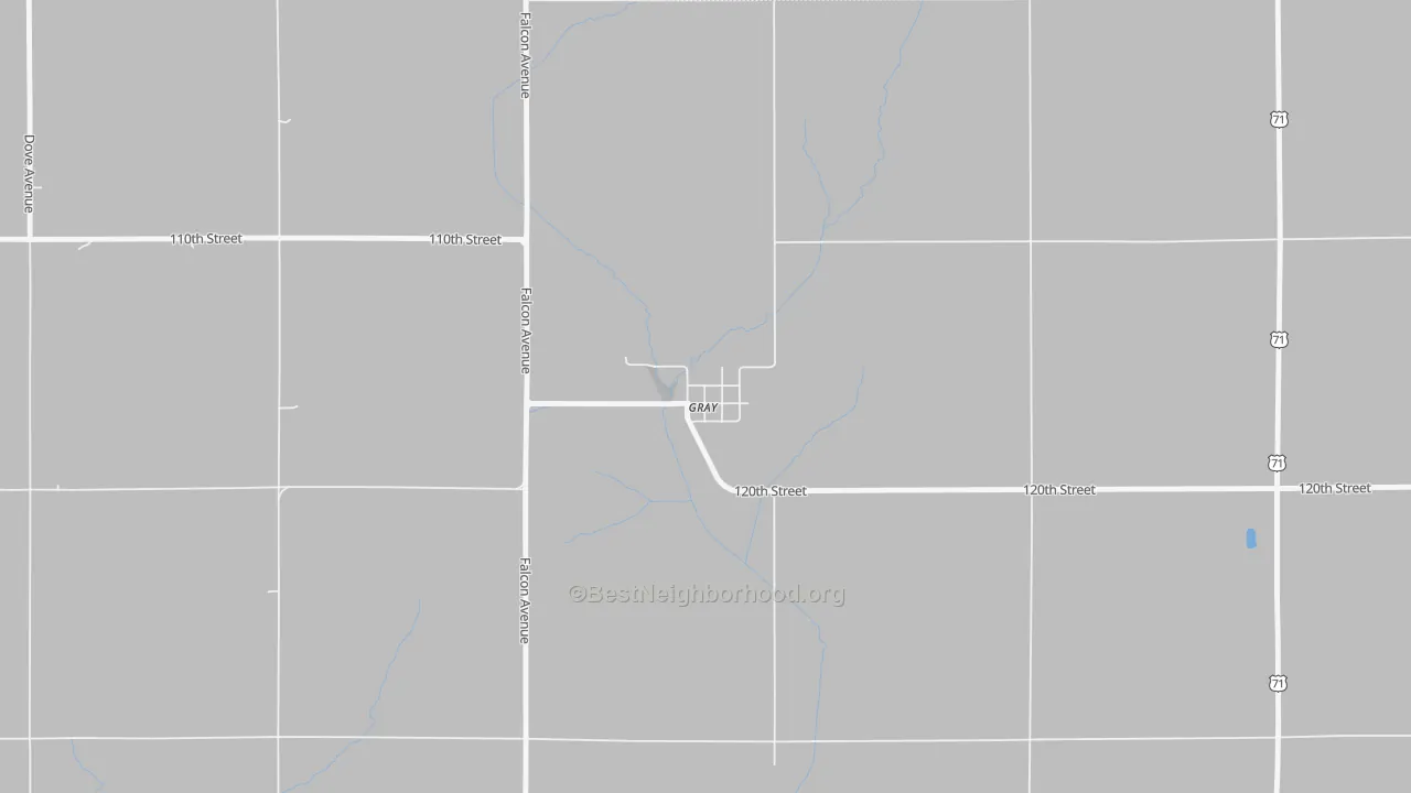 Transit Grade map of 50110, IA