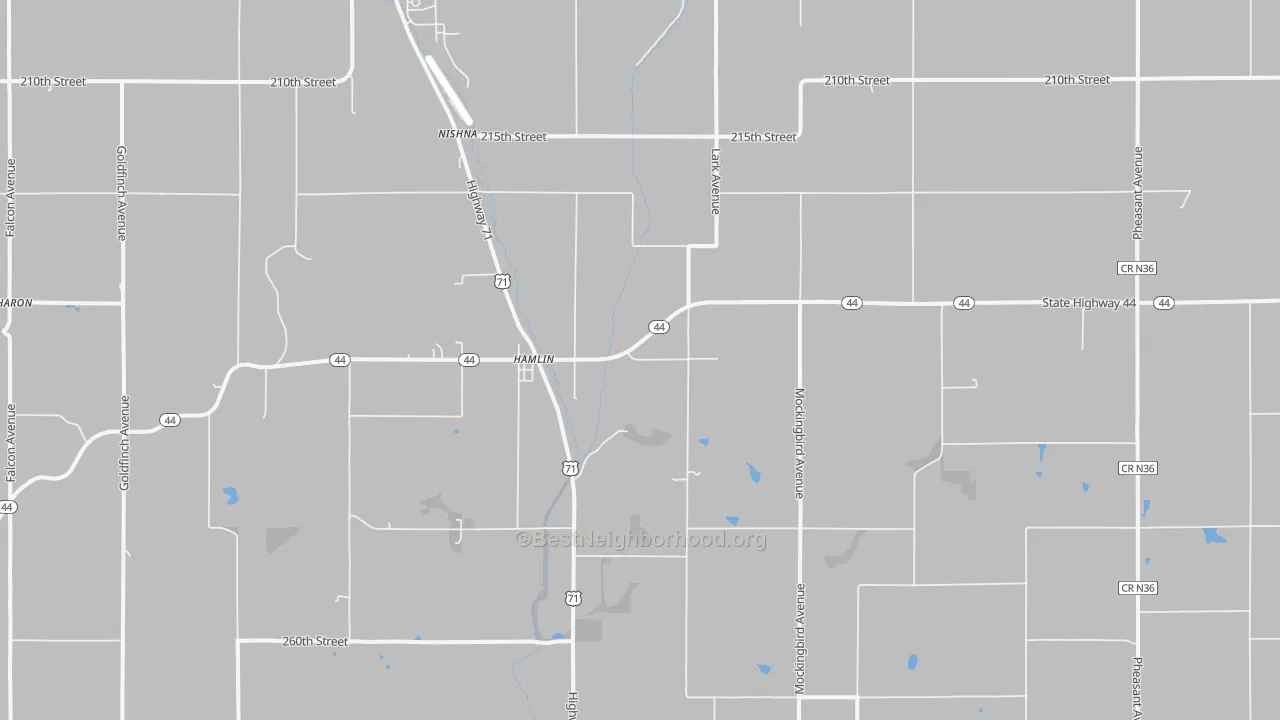 Transit Grade map of 50117, IA