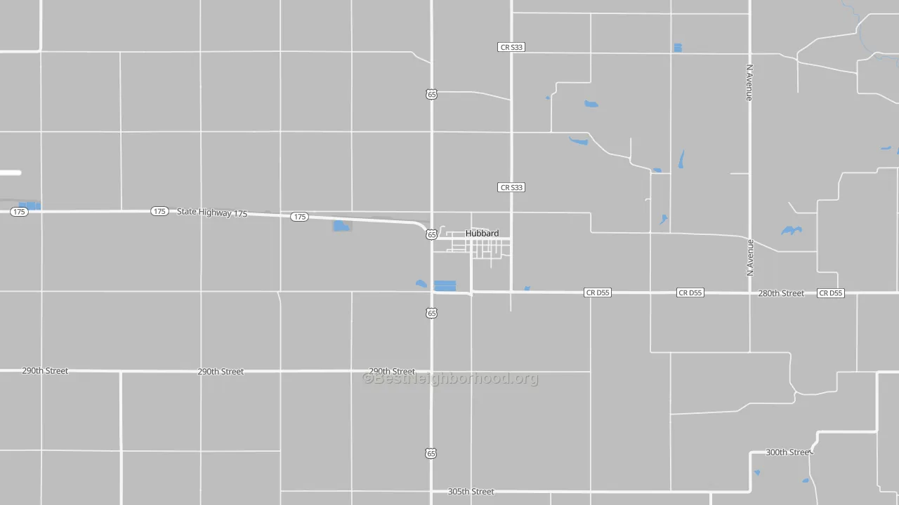 Transit Grade map of 50122, IA