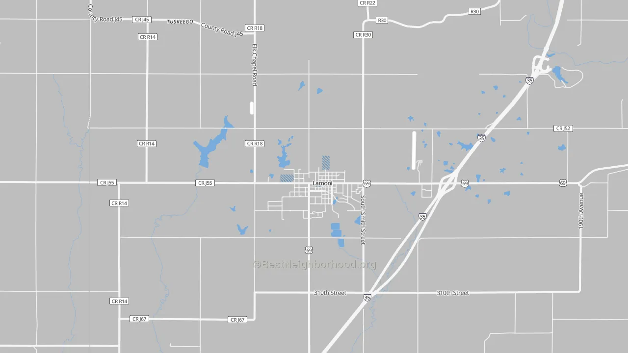 Transit Grade map of 50140, IA