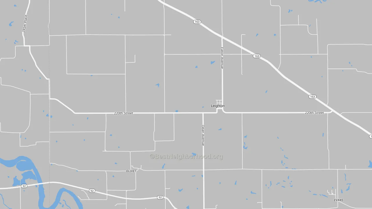 Transit Grade map of 50143, IA