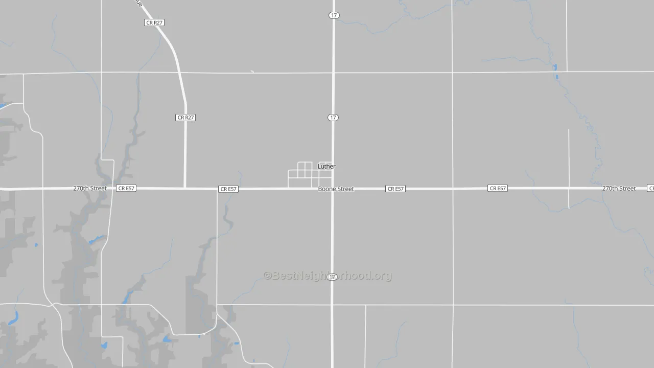 Transit Grade map of 50152, IA
