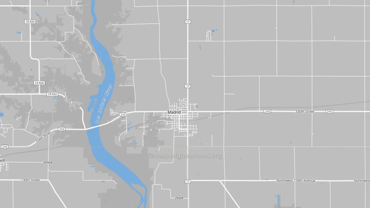 Transit Grade map of 50156, IA