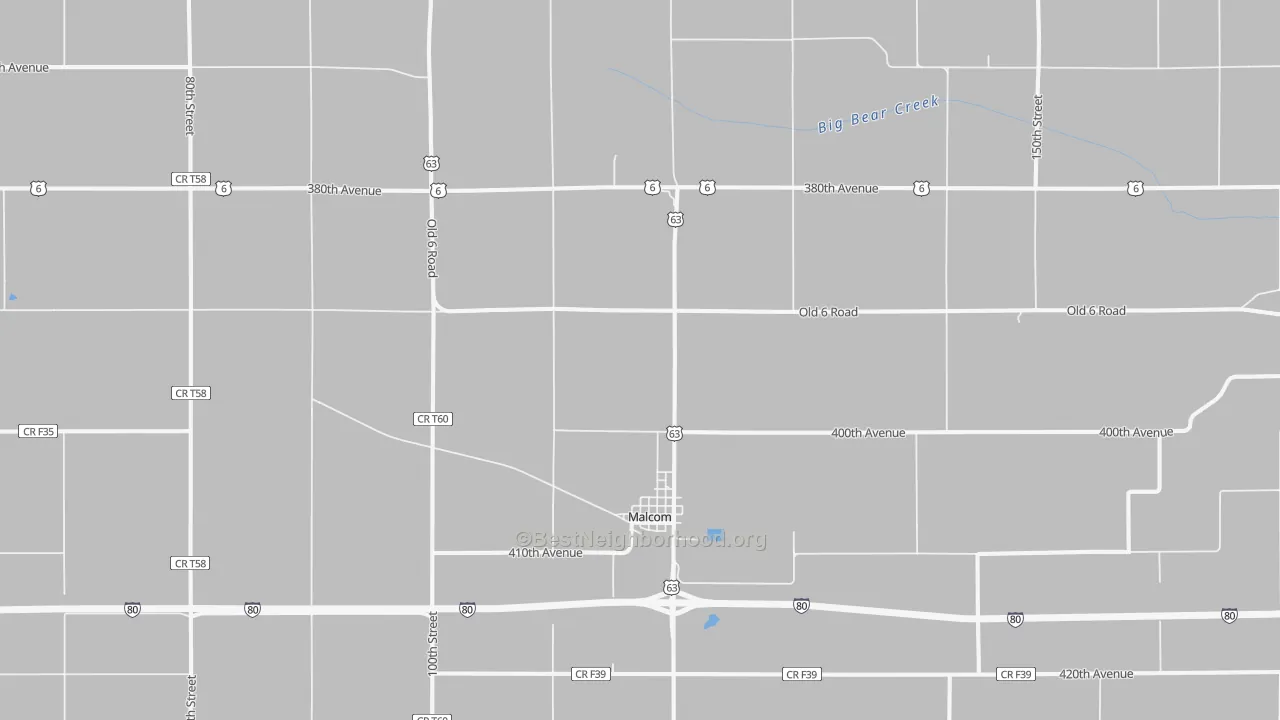 Transit Grade map of 50157, IA