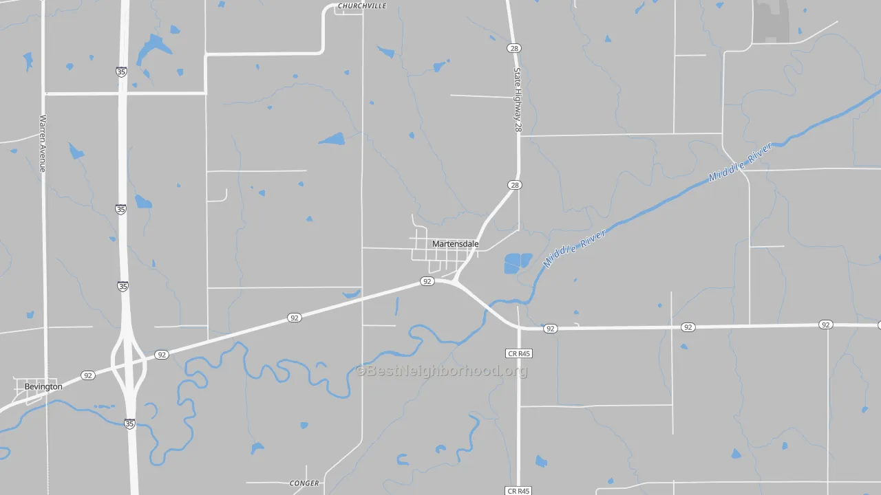 Transit Grade map of 50160, IA
