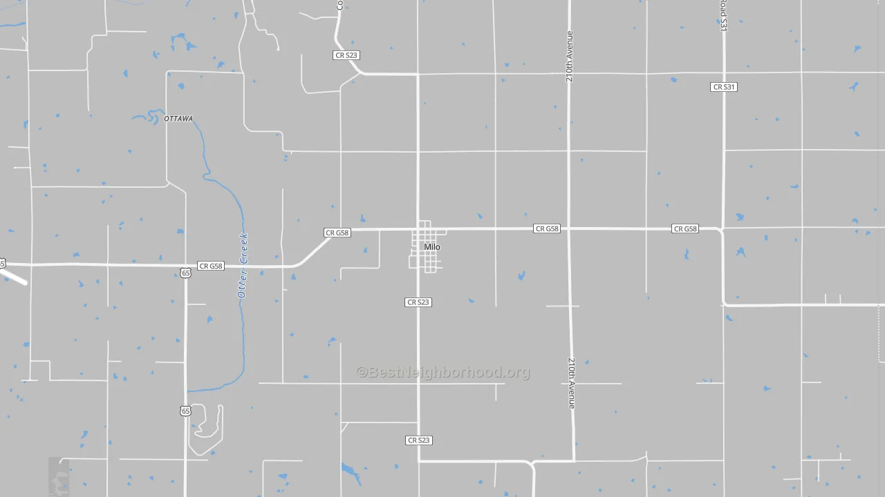 Transit Grade map of 50166, IA
