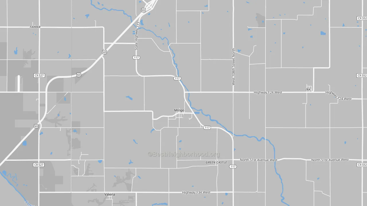 Transit Grade map of 50168, IA