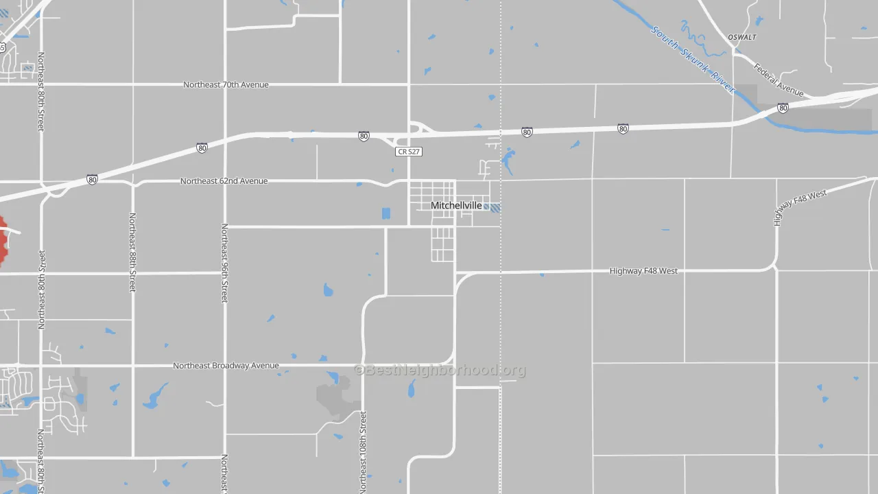 Transit Grade map of 50169, IA