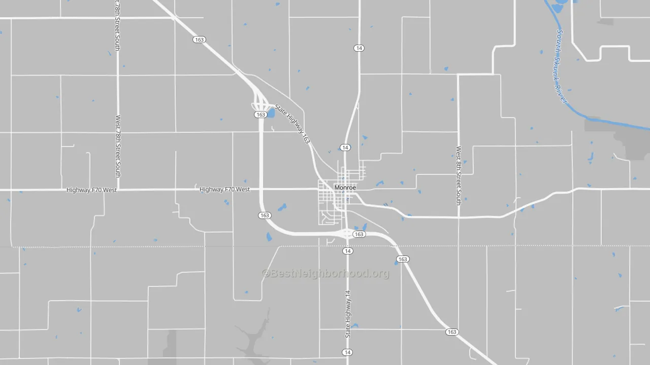 Transit Grade map of 50170, IA