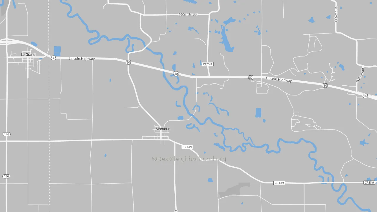 Transit Grade map of 50173, IA