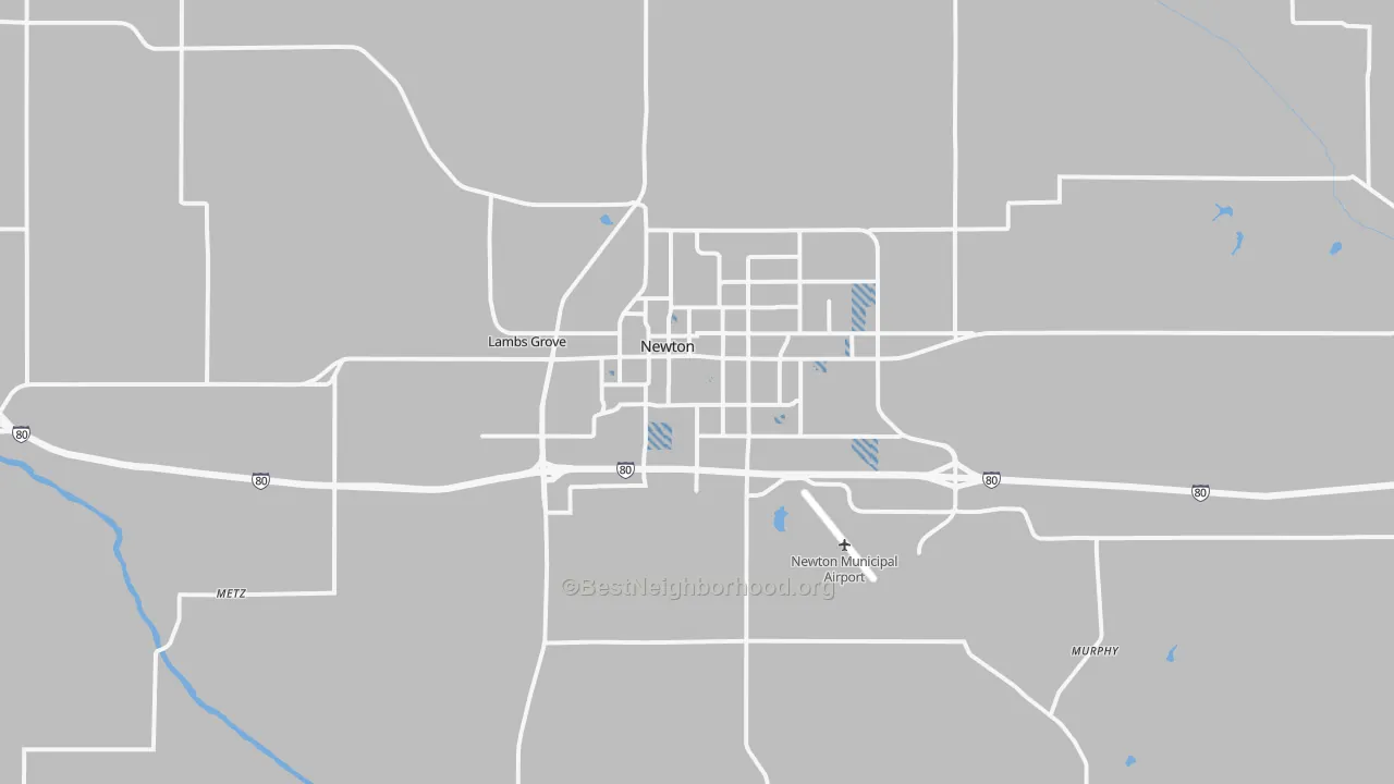 Transit Grade map of 50208, IA