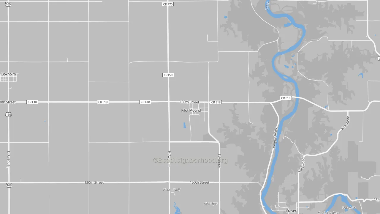 Transit Grade map of 50223, IA