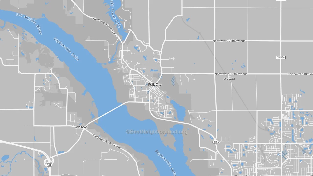 Transit Grade map of 50226, IA