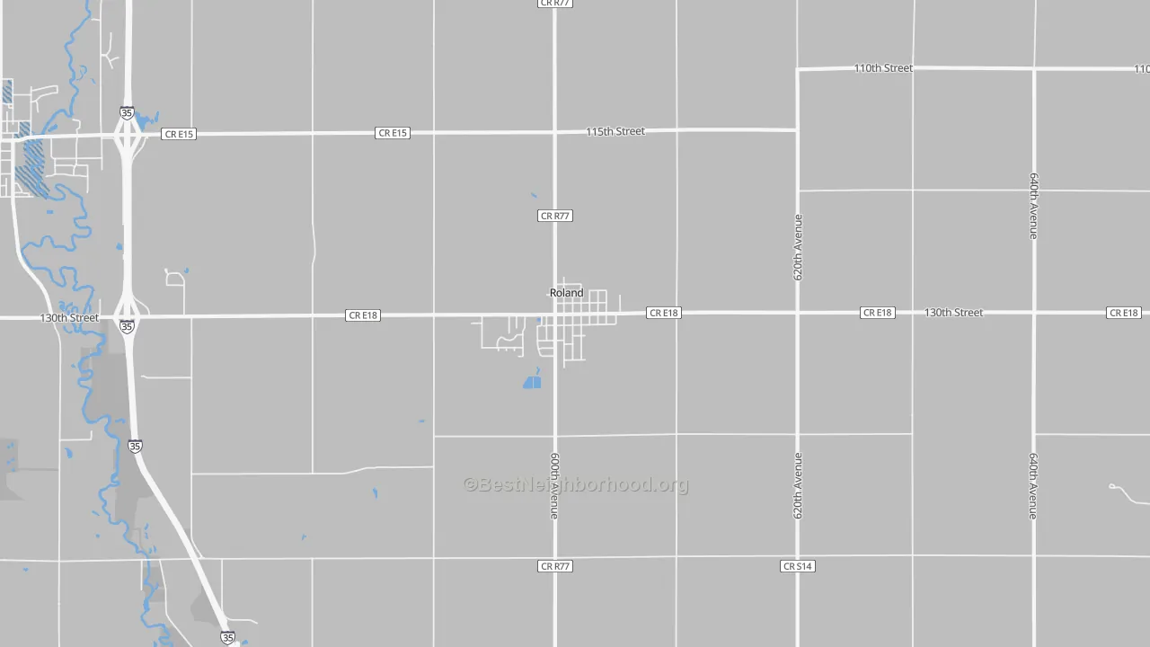 Transit Grade map of 50236, IA