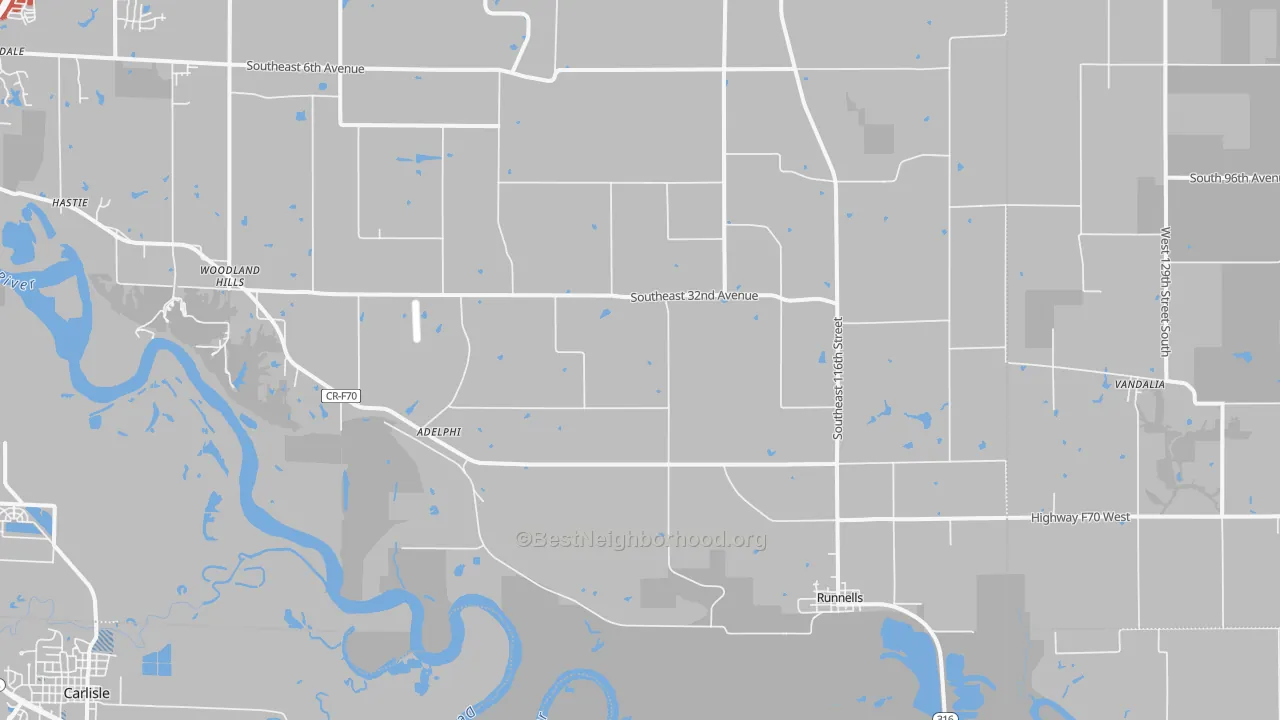 Transit Grade map of 50237, IA