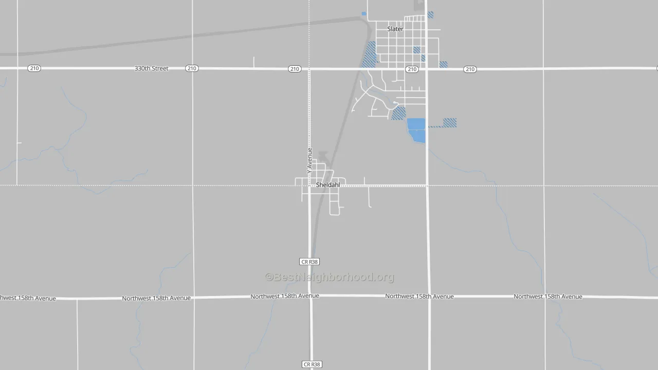 Transit Grade map of 50243, IA