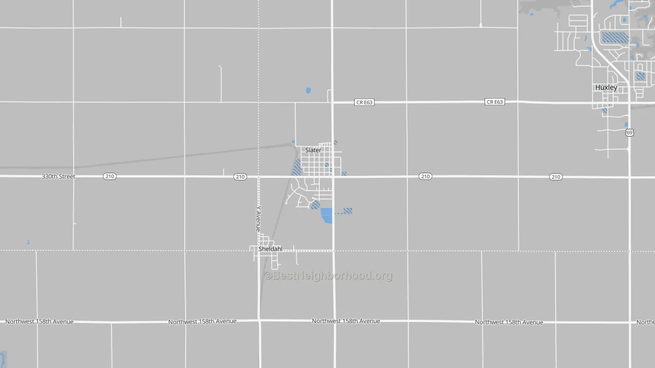 Transit Grade map of 50244, IA
