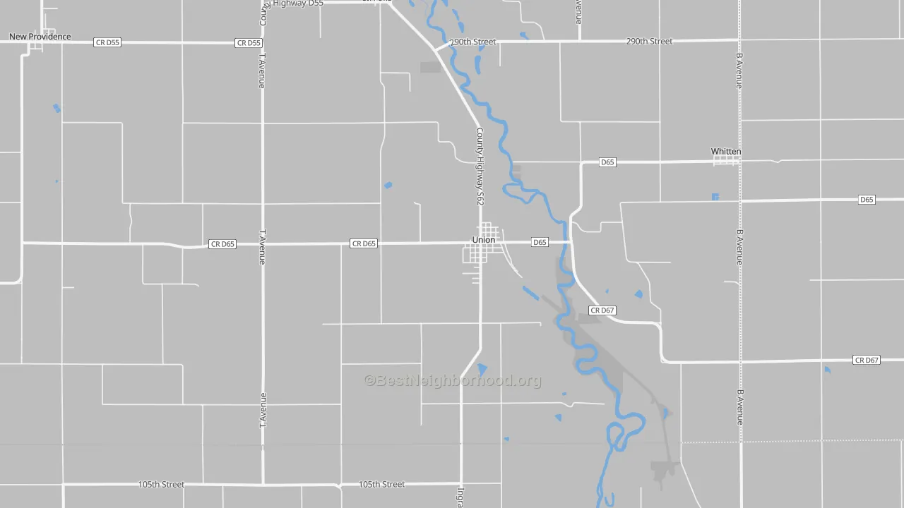 Transit Grade map of 50258, IA