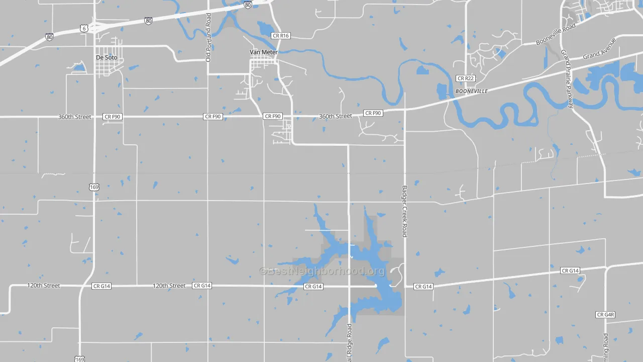 Transit Grade map of 50261, IA