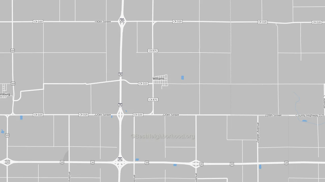 Transit Grade map of 50271, IA