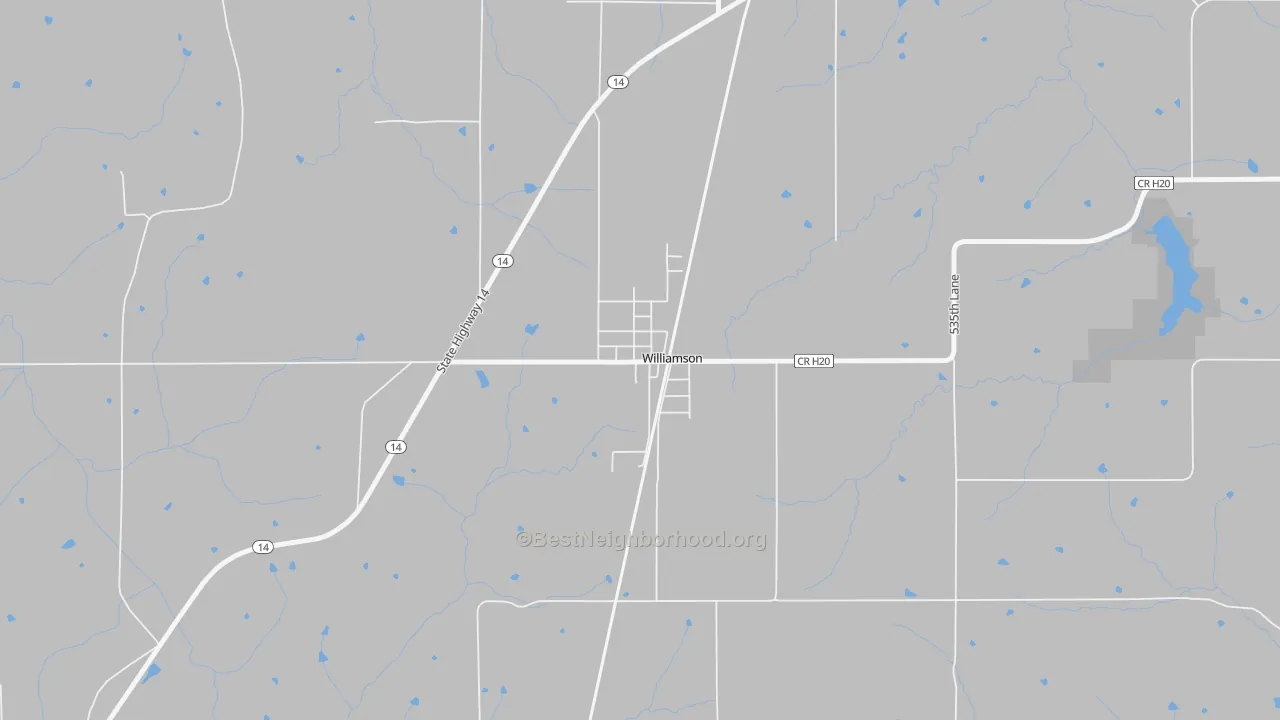 Transit Grade map of 50272, IA