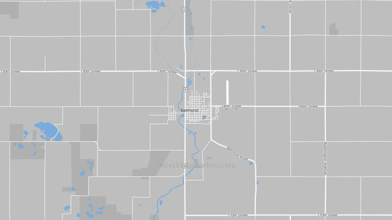 Transit Grade map of 50421, IA