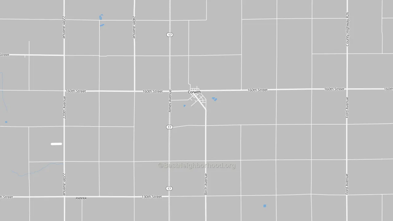 Transit Grade map of 50430, IA