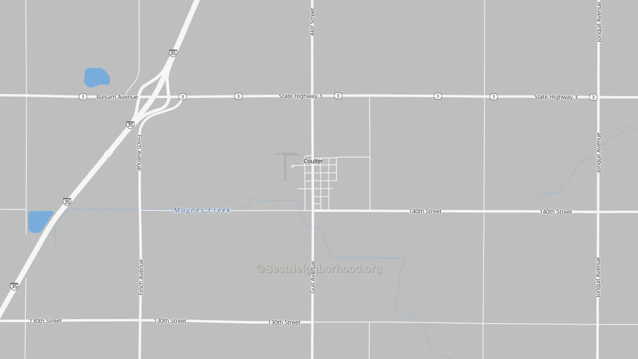 Transit Grade map of 50431, IA