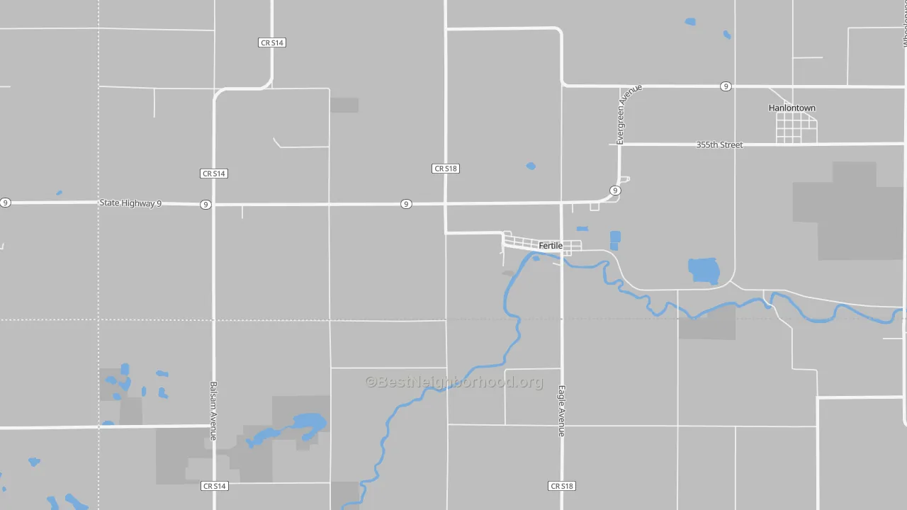 Transit Grade map of 50434, IA