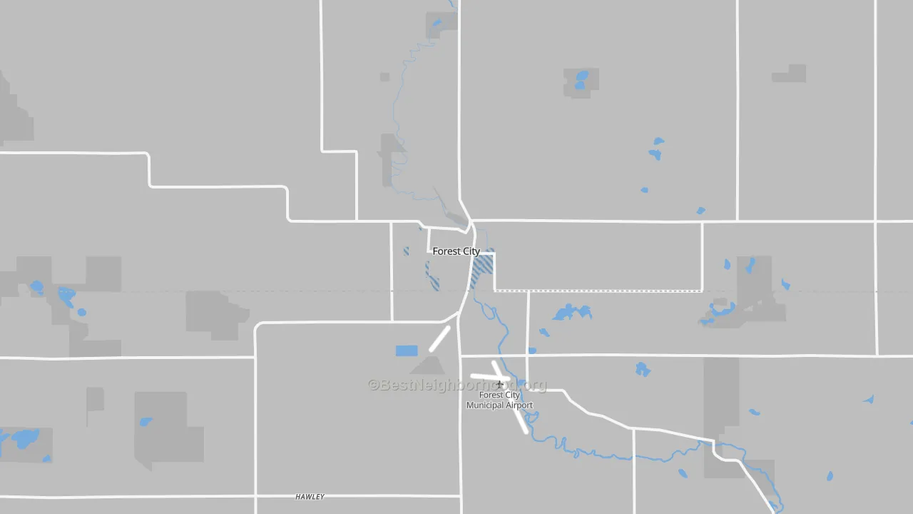 Transit Grade map of 50436, IA