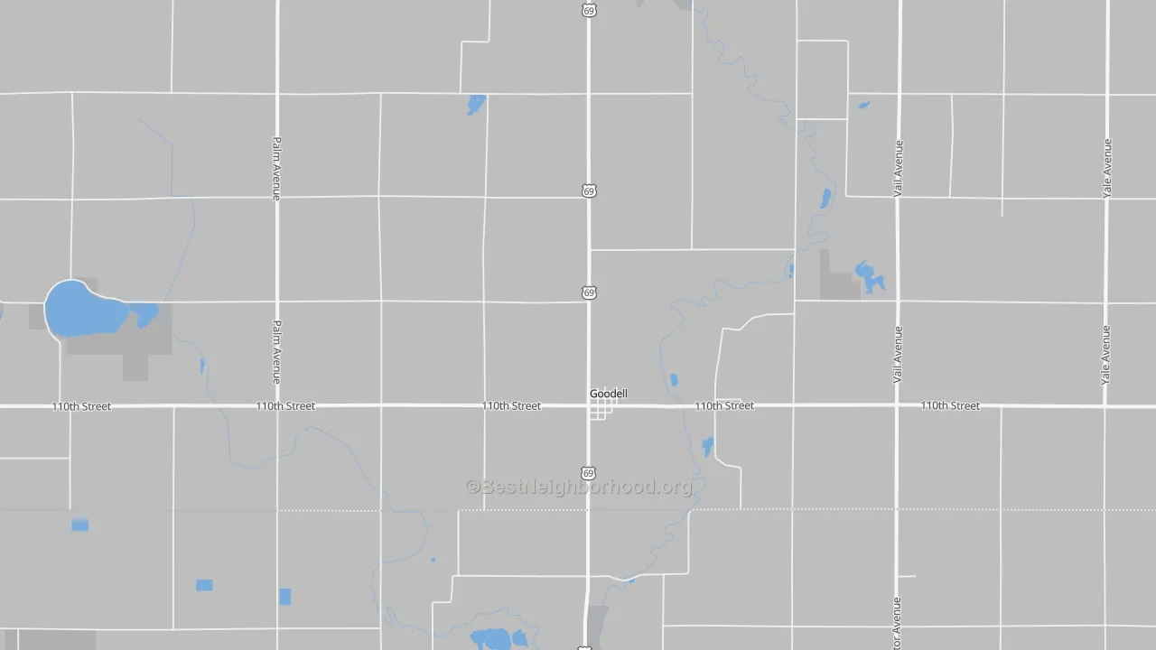Transit Grade map of 50439, IA