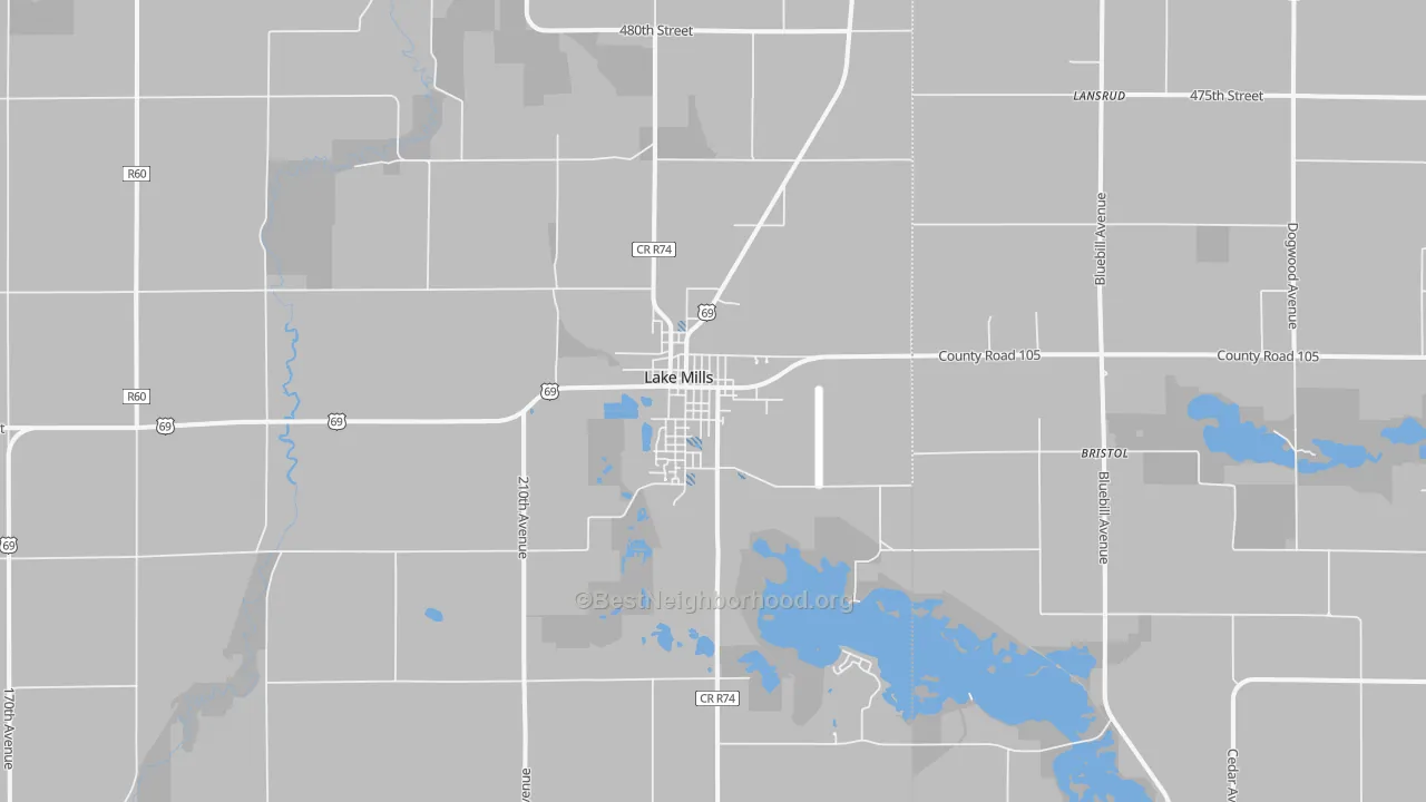 Transit Grade map of 50450, IA
