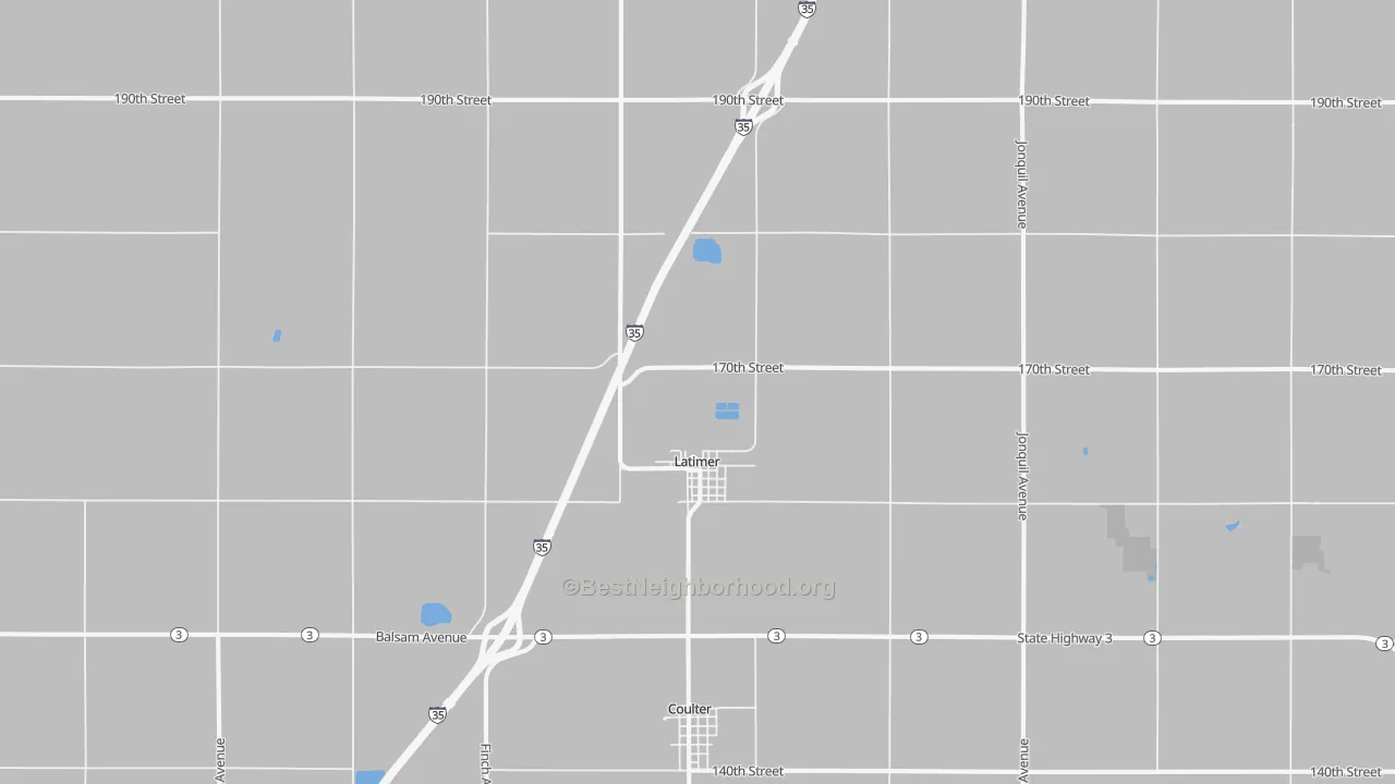 Transit Grade map of 50452, IA