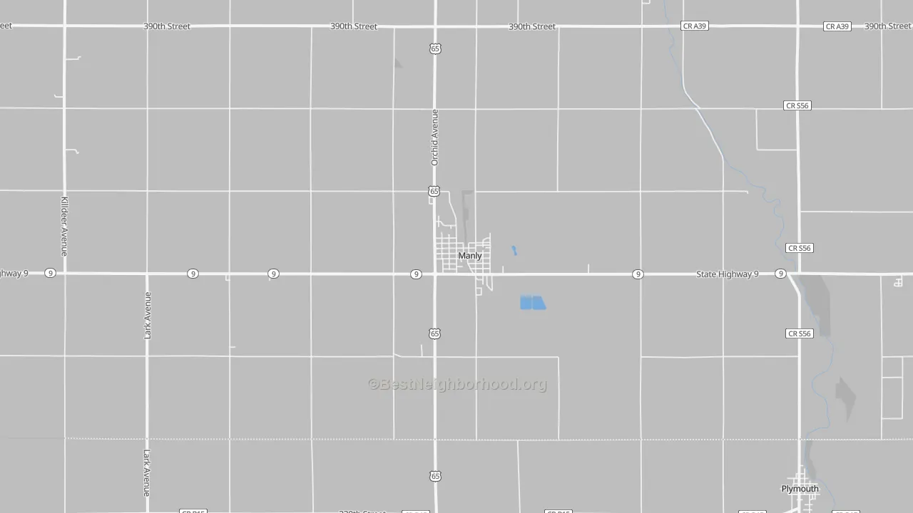 Transit Grade map of 50456, IA