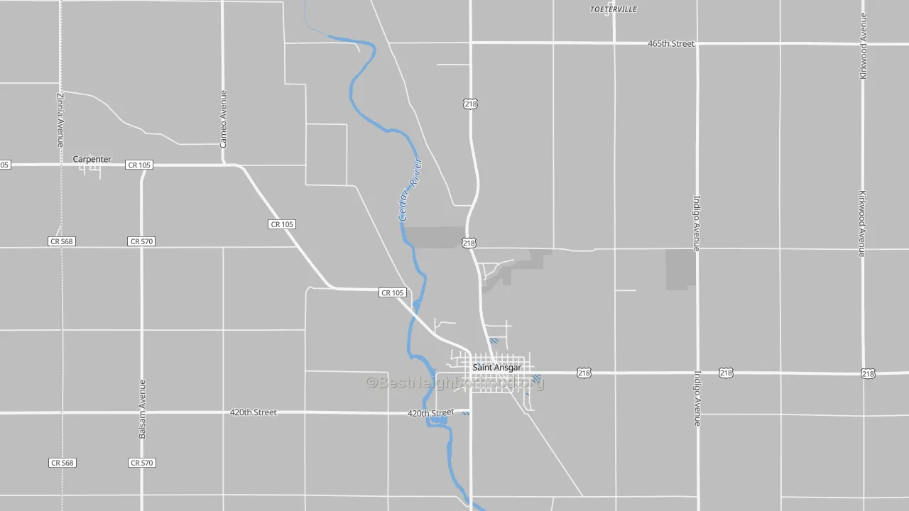 Transit Grade map of 50472, IA