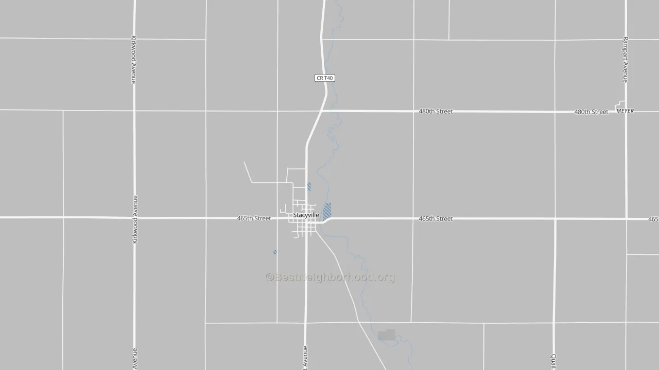 Transit Grade map of 50476, IA