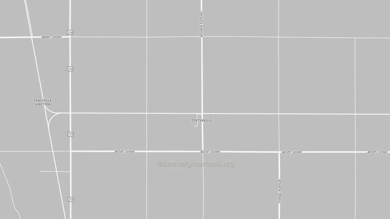 Transit Grade map of 50481, IA