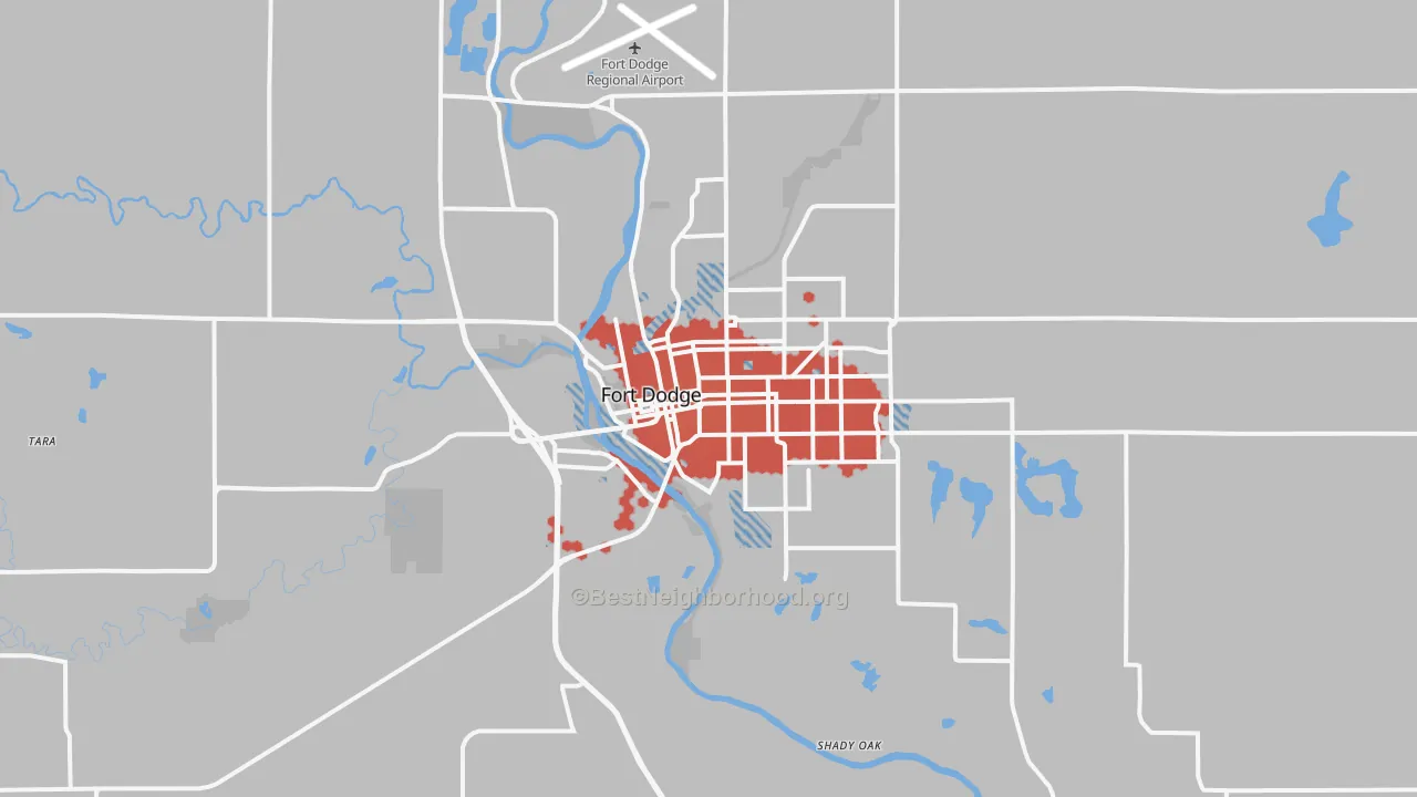Transit Grade map of 50501, IA