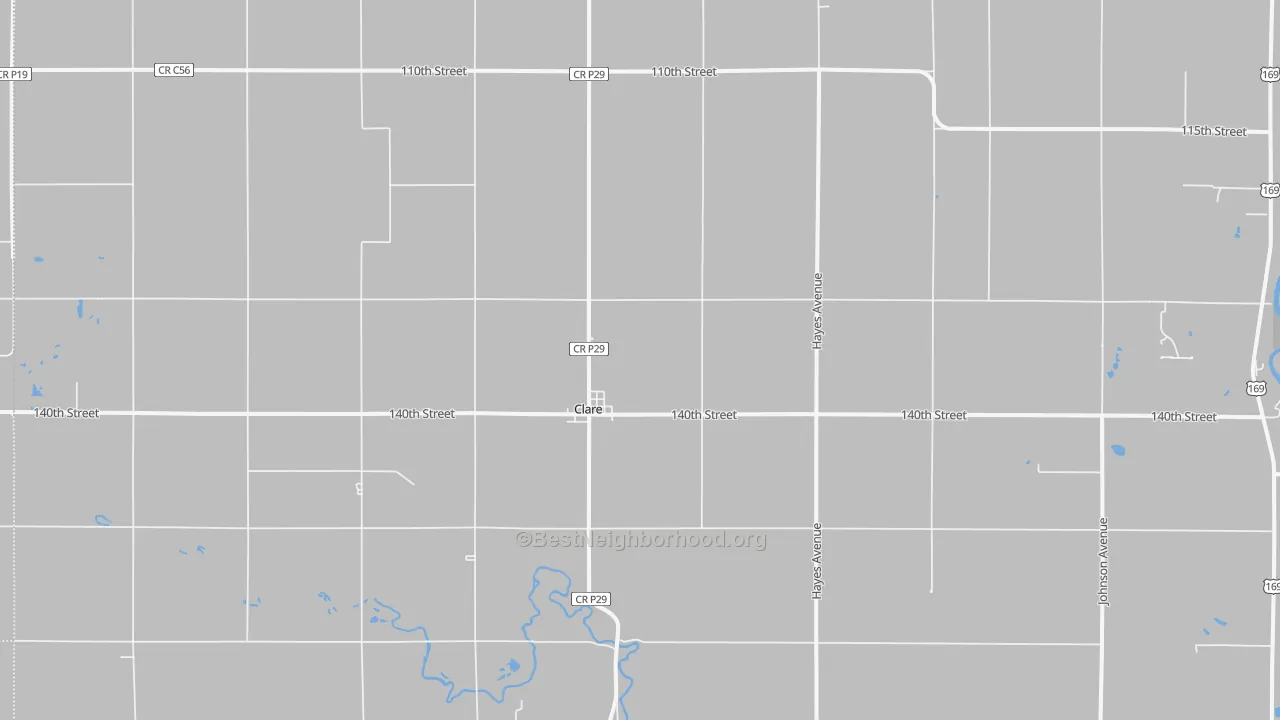 Transit Grade map of 50524, IA