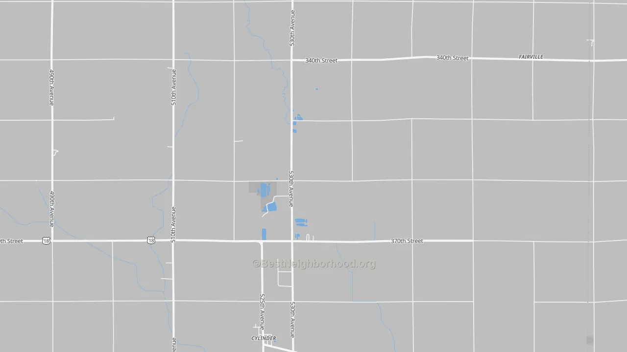 Transit Grade map of 50528, IA