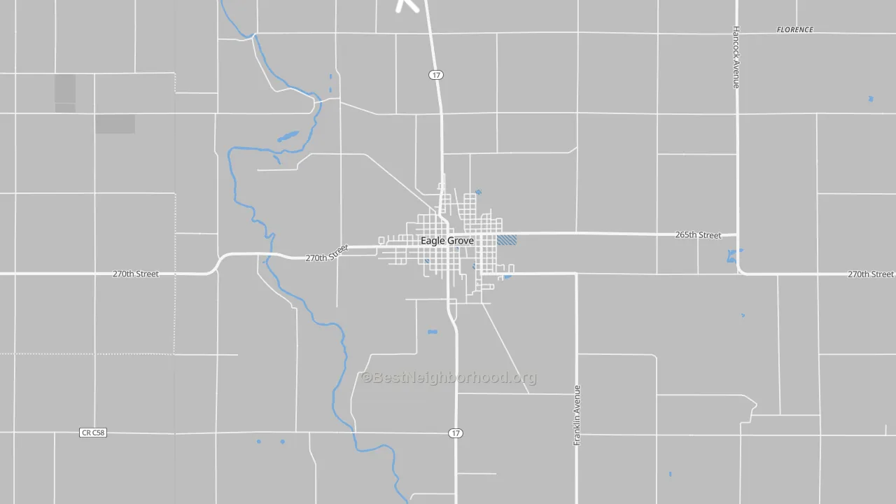 Transit Grade map of 50533, IA