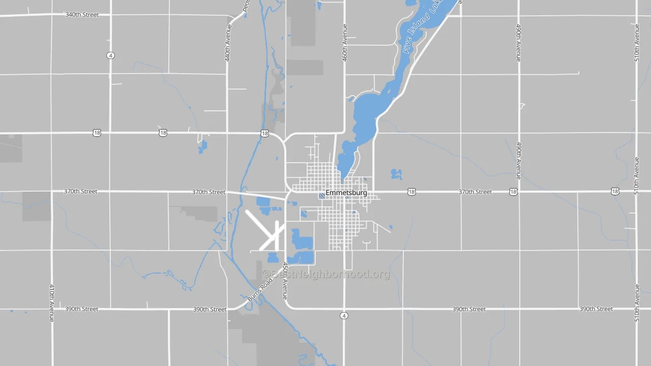 Transit Grade map of 50536, IA