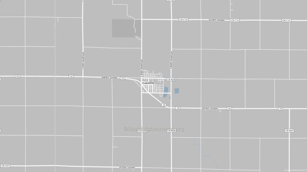 Transit Grade map of 50554, IA