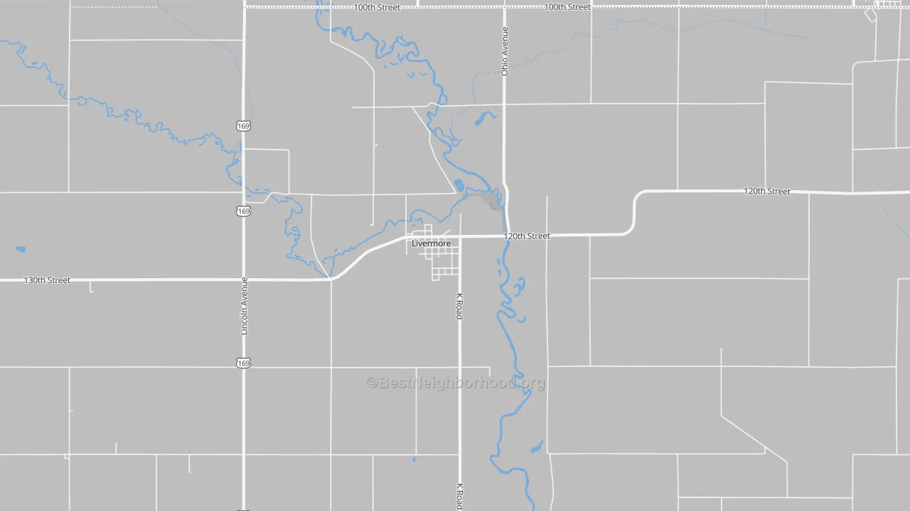 Transit Grade map of 50558, IA