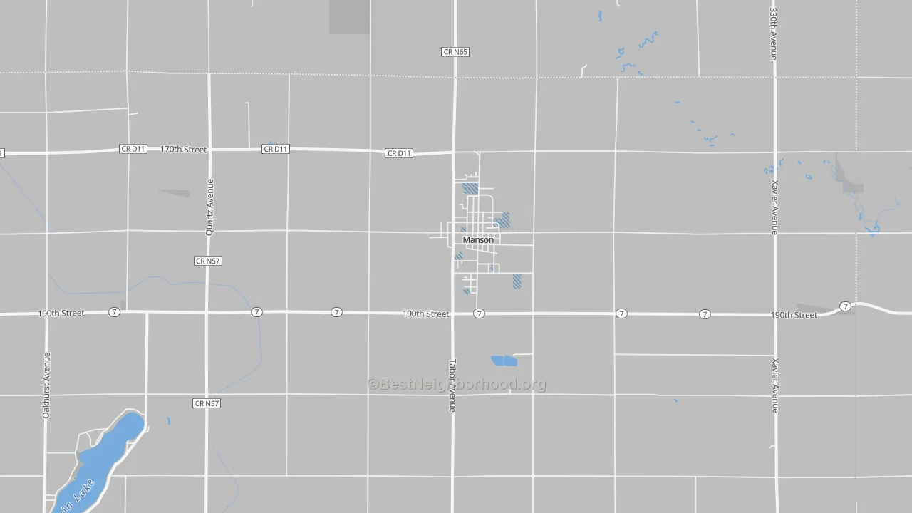 Transit Grade map of 50563, IA