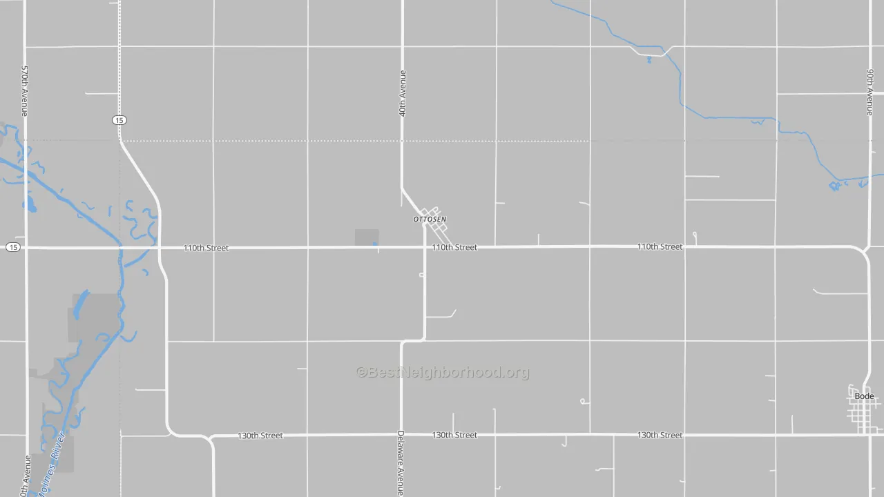 Transit Grade map of 50570, IA
