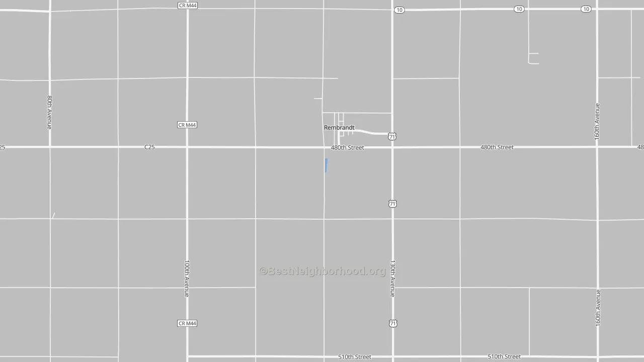 Transit Grade map of 50576, IA