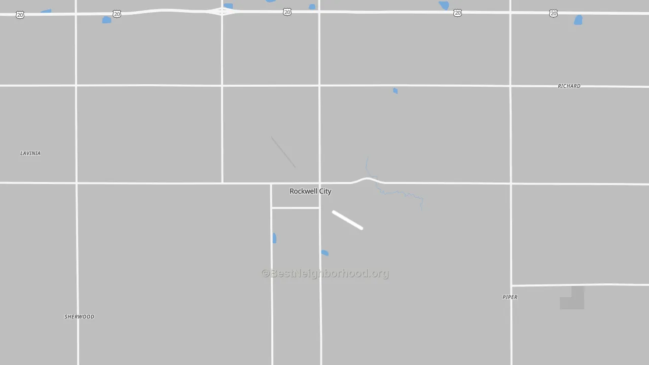 Transit Grade map of 50579, IA