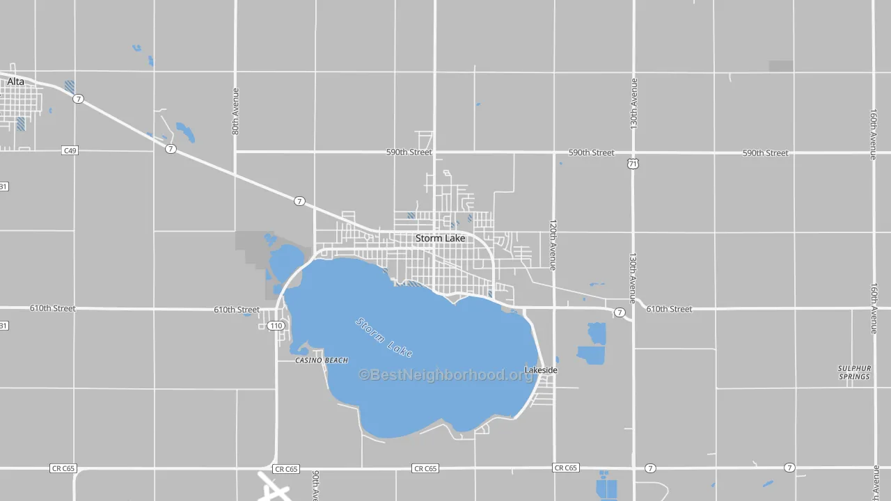 Transit Grade map of 50588, IA